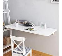 Foldable Wall-Mounted Desk Compact Study and Computer Table Adjustable Space-Saving Workstation for Home and Restaurant 90×50×2.5cm Easy Installation