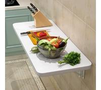 Foldable Wall Mounted Dining Table Space Saving Drop Leaf Table for Small Rooms Ideal for Kitchen Dining Study and Laundry Compact 100x40cm 40x16in Design