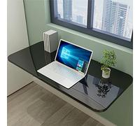 Foldable Wall-Mounted Kitchen Table - Adjustable Wooden Table 50-120cm, Black, Blue, White, Yellow for Study, Dining, Laundry, Bar - Space-Saving Design