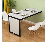 Foldable Wall-Mounted Kitchen Table Convertible Floating Dining Desk for Small Spaces Space-Saving Drop-Leaf Table Office Desk Compact and Stylish Design