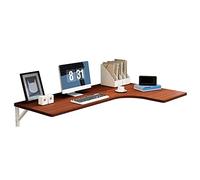 Foldable Wall Mounted L Shaped Desk Space Saving Corner Com ter Table 90cm/100cm/120cm Ideal for Home Office Study Compact and Stylish Design