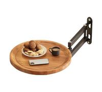 Foldable Wall-Mounted Round Table Expandable for Bedroom Kitchen Balcony Hallway & Living Room - Perfect for Snacks Smartphones & Kids' Room