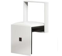 Foldable Wall Mounted Stool, Solid Wood Folding Seat for Bathroom, Kitchen, Entryway, Space-Saving Invisible Design
