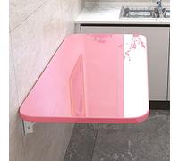 Foldable Wall-Mounted Table for Kitchen & Laundry Wooden Drop-Leaf Dining Table Space-Saving Floating Desk Portable Workbench Easy-to-Install Fur