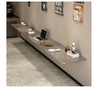 Foldable Wall-Mounted Table Long Narrow Floating Dining Table Portable Workbench & Desk for Coffee Shop Bar Kitchen & Dining Room (Grey 80x40 cm)