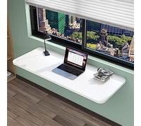 Foldable Wall-Mounted Table - Space-Saving Portable Drop Leaf Desk for Kitchen & Laundry Room Compact Wooden Dining Table with Bracket for Small Spaces