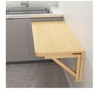 Foldable Wall-Mounted Wooden Table Invisible Dining Table Floating Cuter Desk Wall-Mounted Vani Space-Saving Drop-Down Shelf 70x50cm
