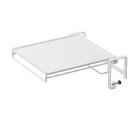 Foldable Wall-Mounted Work Table with Towel Rack & Cabinet Holder | Space-Saving Kitchen Auxiliary Table for Utens & Counter Extension Ideal for Small Spaces