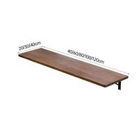 Foldable Wall Table - Space-Saving Mounted Kitchen Dining Bistro Buffet Desk - Floating Compact Computer Table (60x30cm)