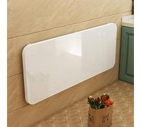 Foldable Wall Table White Folding Dining Table for Small Spaces Wooden Floating Desk Kitchen Space Saver Max Load 80kg (70x30cm)