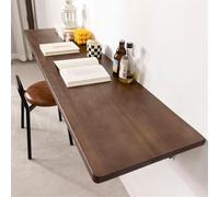 Foldable Wall Table - Wooden Folding Drop-Leaf Table (60x30CM) for Laundry Room, Space-Saving Wall-Mounted Furniture, Versatile, Convenient Solution for Small Spaces.