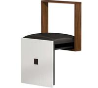 Foldable WallMounted Shower Bench Solid Wood Folding Stool for Bathroom Kitchen and Hallway - SpaceSaving Durable and Stylish Invisible Seat