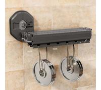 Foldable WallMounted Shower Grab BarAluminium Folding Shower Rail for Wet Room 4Fold Design Safe and SpaceSaving Durable Support for Bathroom Use