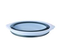 Foldable Washbasin, Round Washing Up Bowl Basin Portable Wash Basin Plastic Folding Hand Wash Basin Thickened Foldable Basin for Camping Outdoor Travel Water Storage (L 30cm /