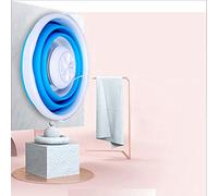 Foldable Washer Machine Mini Ultrasonic Turbine Washer Portable Laund with Bucket & USB Plug for Apartments Dorm Business Trip RV Camping 10W,A (1pcs)