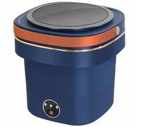 Foldable Washing Machine, Compact and Portable, Easy To Operate, with Hidden Drain Valve, Suitable for Homes, Dormitories, Etc. (blue)