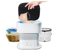 Foldable Washing Machine, Folding Washing Machine with Spin-Dry 9L with Blue light and Silver Ion Design Small Washing Machine Portable for Apartment,Laundry,Camping,Trave