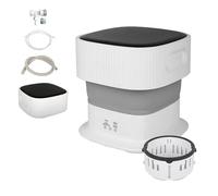 Foldable Washing Machine, Portable Wash Machine 9L with Blu-Ray 360°,Touch Screen Mini Foldable Washing Machine for Apartment,RV,Travel,Underwear