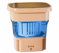 Foldable Washing Machine, Smart Washing, Foldable Storage, Removable Drain Basket, Suitable for Multiple Scenarios (pink)