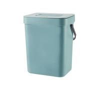 Foldable Waste Bin - Mountable Bucket | Hanging Rubbish Can | Worktop Compost Bin, Space-Saving Bin with Lid and Handle, Modern Undersink Bin for Cupboard, Bathroom