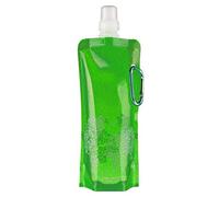 Foldable Water Bottle Flexible Pouch Collapsible Reusable Ice Bag Liquid Container With Carabiner For Travel Mountaineering Camping Hiking Creative And Exquisite Workmanship Nice and Practical