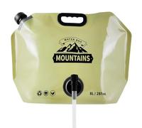 Foldable Water Bottle - Portable Water Canister 8 L, Dense Storage Bag with Adjustable Tap, Outdoor Drinking System for Hiking, Travel, Cycling, Backpack