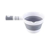 Foldable Water Dipper Cup - Portable Hanging Water Ladle for Bath, Shower, Cooking, Garden | 26.8x16.3cm Lightweight Scoop Tool | Handy Bucket for Travel, Kitchen, Outdoor Or Bathroom Use