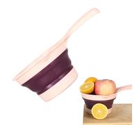 Foldable Water Ladle Long Handle Dipper Spoons with Hanging Kitchen Accessories for Kitchen Bathroom Outdoor