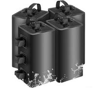 Foldable Water Sand Bag 600D PVC Black Nylon Handles For Canopy Tent | Tear-resistant mesh material reinforced nylon handles secure O-ring seal compact storage multiple sizes available