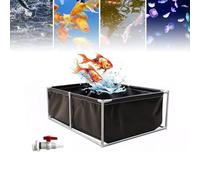 Foldable Water Storage Tank, Large Capacity, Easy to Install for Koi Farming and Agricultural Irrigation, Canvas Material