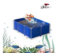 Foldable Water Storage Tank, Large Capacity, Easy to Install for Koi Farming and Agricultural Irrigation, Canvas Material