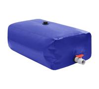 Foldable Water Tank 1000L Blue PVC Rectangular 80x50x25cm with Tap & Connector