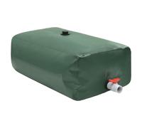 Foldable Water Tank 100L Green PVC Rectangular 80x50x25cm with Tap +RepairPatch