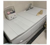 Foldable Waterproof Bathtub Cover Tray, Dustproof Bath Board, Adjustable Size 70x60cm, 1.2cm Thick, Ideal for Home Spa and Relaxation