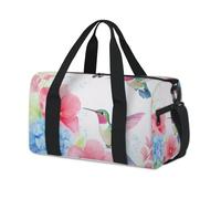 Foldable Waterproof Kids Overnight Bag - Lightweight Travel Holdall Carry On Luggage, Large Capacity Weekend Bag for Boys and Girls for School, Dance, Sports, Agile Hummingbird