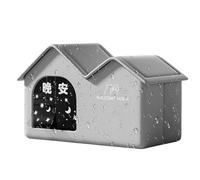 Foldable Waterproof Pet Shelter - Insulated Winter Cat House, Comfortable Enclosed Pet Nest, Durable Outdoor Dog House | Garden Park Barn Community