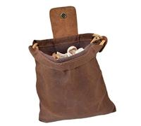 Foldable Waxed Canvas Foraging Pouches for Outdoor Tool Storage Hiking Waist Pack Leather Mushroom Belt Bag Leather Mushroom Belt Pouch