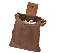 Foldable Waxed Canvas Foraging Pouches Hiking Waist Pack with Drawstring Leather Mushroom Belt for Camping and Waxed Canvas Foraging Pouch