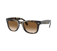 Ray - Ban RB4105 FOLDING WAYFARER 710/51 Man Sunglasses Injected Turtle Squared Normal Shaded