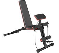 HOMCOM Foldable Adjustable Dumbbell Weight Lifting Sit Up Ab Bench Home Training Gym Incline Flat Multiuse Workout Exercise Fitness