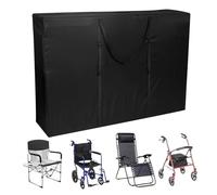 Foldable Wheelchair Carry Bag - Large Pocket Cover | Waterproof and Foldable Chair Cover | for Beach, Picnic, Fishing, Stadium Backyard, Patio, Festival, Travel, Camper