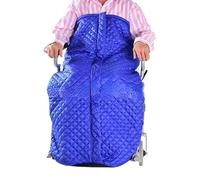 Foldable Wheelchair Leg Cover,Rain Cover for Wheel 1Pcs Plush Lined Waterproof Wheelchair Warm Blanket Thickened Elderly Old Man Zipper(Blue)
