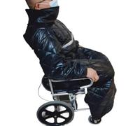 Foldable Wheelchair Leg Cover,Rain Cover for Wheel Wheelchair Blanket Adult Waterproof Windproof Winter Full Body Warm, Wearable Cosy Cover with Sleeves Rain Coat Poncho for Users Protection