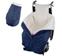 Foldable Wheelchair Leg Cover,Rain Cover for Wheel Wheelchair Warm Blanket, Lightweight with Zipper, Outdoor Adult, Lower Body for Elderly, Mobility Impaired Blue