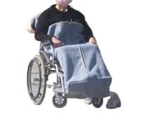 Foldable Wheelchair Leg Cover,Rain Cover for Wheel Windproof Elder Patients Wheelchair Travel Portable Leg Full Surround Warm Comfortable Blanket(Blue Blanket)