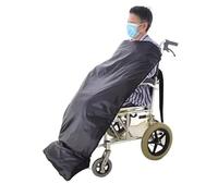 Foldable Wheelchair Leg Cover,Rain Cover for Wheel Windproof Warm Wheelchair Blanket Polyester Fiber Soft Comfortable Reusable Portable Old People Folded Warmer(Half-Pack type2)
