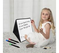 Foldable Whiteboard - Magnetic Foldable Tabletop Board, Double-Sided Erase Whiteboard, Portable Mini White Board for Desk, Children's Education, Teaching, Office, School Use
