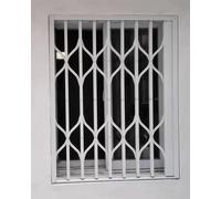 Foldable Window Security Grate for Child & Pet Safety, High-Strength Aluminum Frame, Break-In Protection for Home & Business (36x46 inches)
