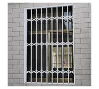 Foldable Window Security Grille with Lock Push-Pull Design 90-140cm Width Options Ideal for Attics Cellars Patios - 140x100cm Size.