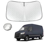 Foldable Windshield Sun Shade fit for 2007-2021 2022 Mercedes Benz Sprinter,Freightliner Cargo Crew Front Window Sunshade Sun Visor Cover Blocks UV Rays Keep Your Car Cooler